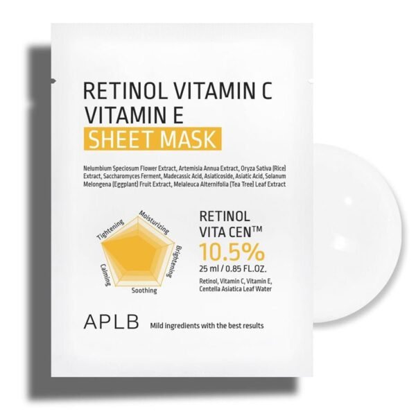 Retinol Vitamin C Vitamin E Sheet Mask