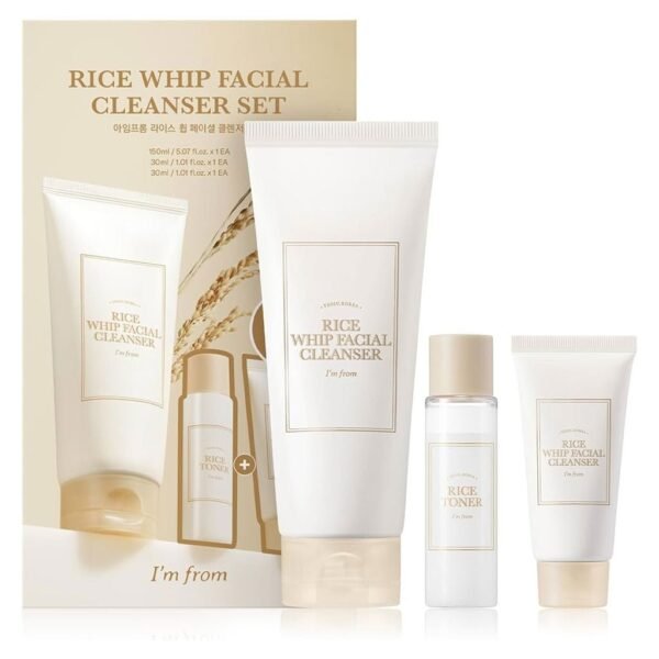 Rice Whip Facial Cleanser Set