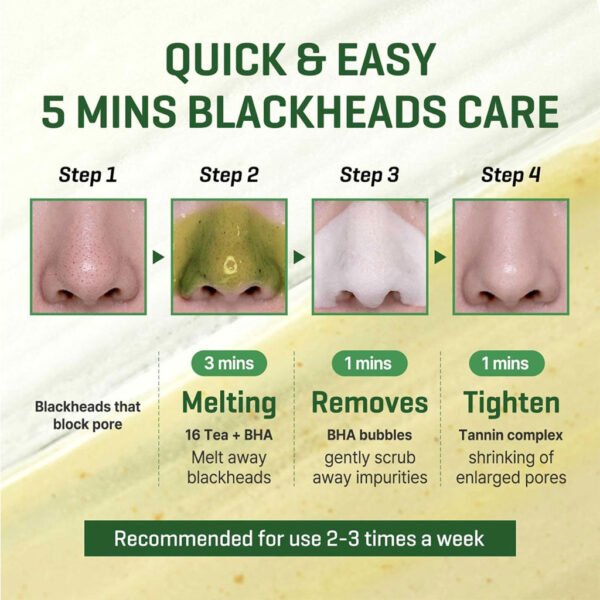 Bye Bye Blackhead 30 Days Miracle Green Tea Tox Bubble Cleanser (120g)