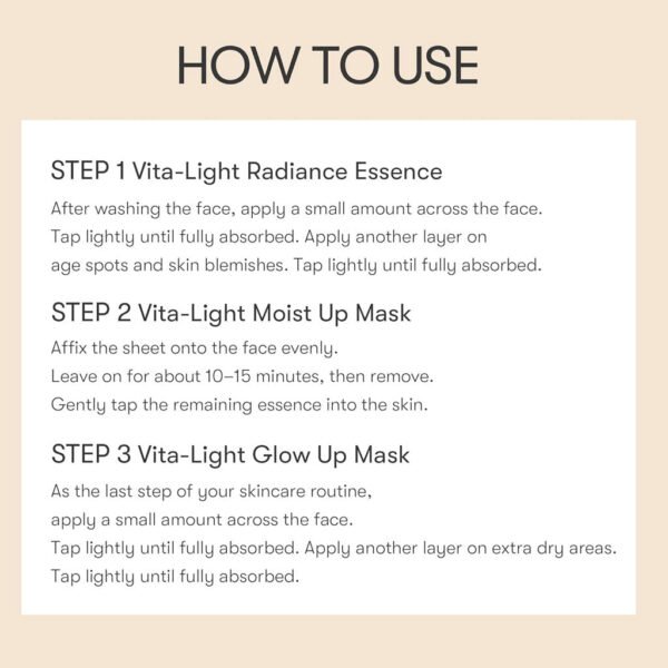 Vita-Light All In One 3 Step Mask