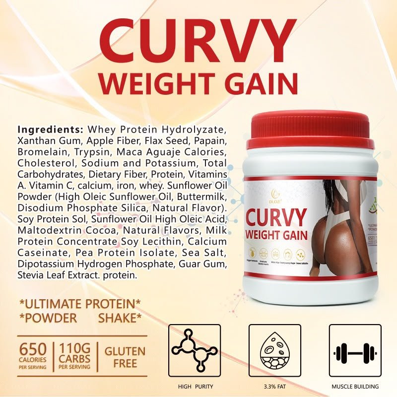Curvy Weight Gain protein powder ingredients